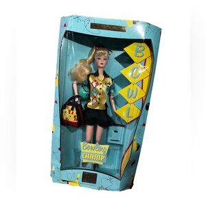 Collectible Barbie Bowling Star Doll in Gold and Black 1999 new in box